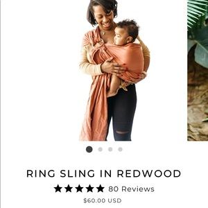 Ring sling baby carrier